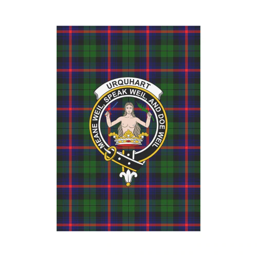 Clan Urquhart Modern Tartan Crest Garden Flag XQ23 Clan Urquhart Tartan Today   