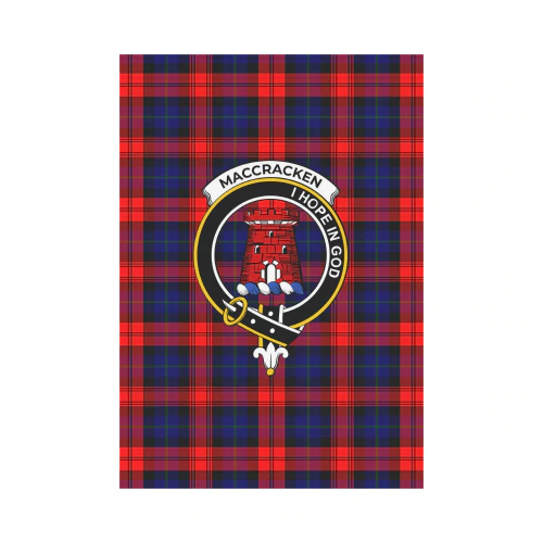 Clan MacCracken Tartan Crest Garden Flag ZL41 Clan Garden Tartan Today   