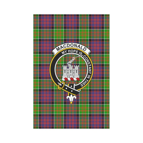 Clan MacDonald Of Ranald Tartan Crest Garden Flag ZP61 Clan MacDonald Tartan Today   