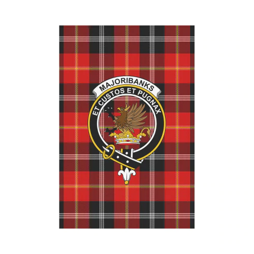 Clan Majoribanks Tartan Crest Garden Flag SX33 Clan Garden Tartan Today   
