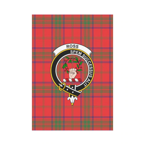 Clan Ross Modern Tartan Crest Garden Flag MY59 Clan Ross Tartan Today   
