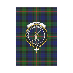 Clan Gunn Modern Tartan Crest Garden Flag SM68 Clan Gunn Tartan Today   