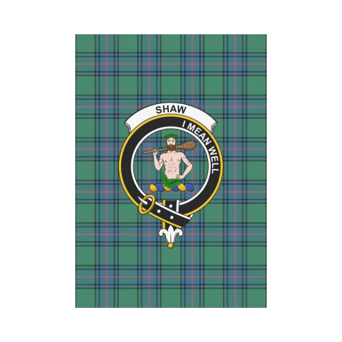 Clan Shaw Of Sauchie Tartan Crest Garden Flag GV74 Clan Shaw Tartan Today   