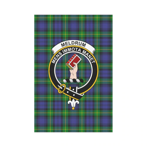 Clan Meldrum Tartan Crest Garden Flag MT71 Clan Meldrum Tartan Today   