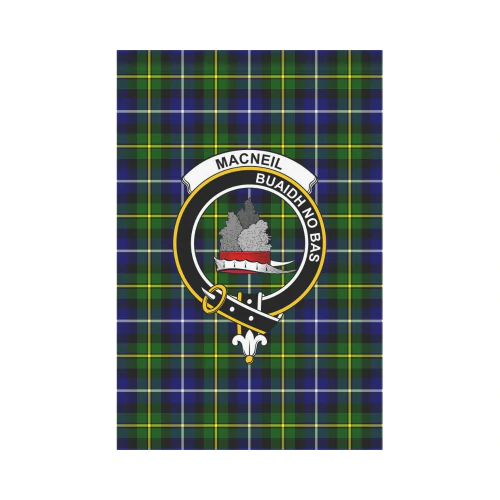 Clan MacNeil Of Barra Tartan Crest Garden Flag VC47 Clan MacNeil / MacNeill Tartan Today   