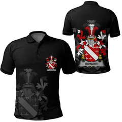 Clan Howard Coat Of Arms Polo Shirt XS72 Howard Coat Of Arms Tartan Polo   