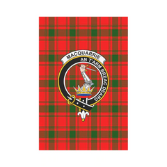 Clan MacQuarrie Modern Tartan Crest Garden Flag AV17 Clan MacQuarrie Tartan Today   