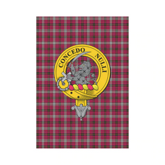 Clan Little (New) Tartan Crest Garden Flag QR34 Clan Little Tartan Today   