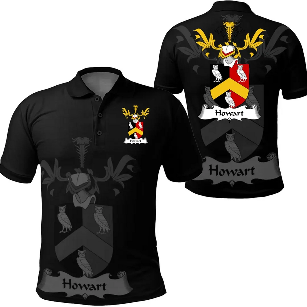 Clan Howard Coat Of Arms Polo Shirt GB29 Howard Coat Of Arms Tartan Polo   