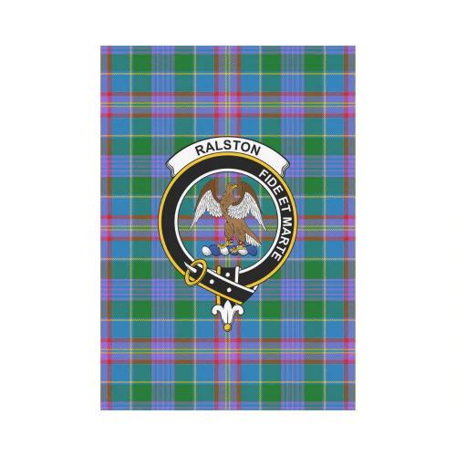 Clan Ralston Tartan Crest Garden Flag MT42 Clan Ralston Tartan Today   