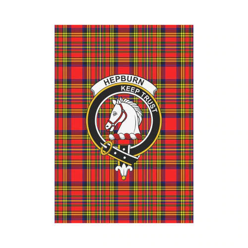 Clan Hepburn Tartan Crest Garden Flag LZ93 Clan Hepburn Tartan Today   