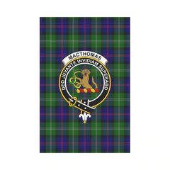 Clan MacThomas Modern Tartan Crest Garden Flag FM37 Clan MacThomas Tartan Today   