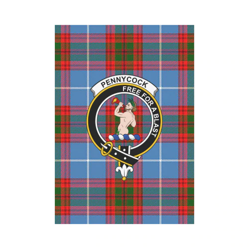 Clan Pennycook Tartan Crest Garden Flag BN26 Clan Pennycook Tartan Today   