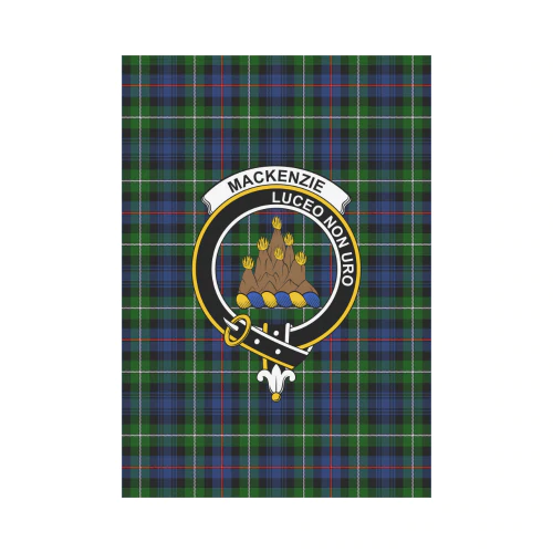 Clan MacKenzie Modern Tartan Crest Garden Flag PM23 Clan Garden Clan MacKenzie   