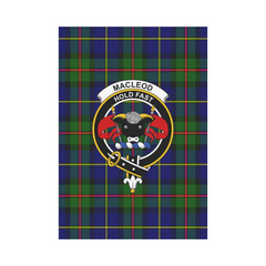 Clan MacLeod Tartan Crest Garden Flag OF11 Clan Garden Tartan Today   