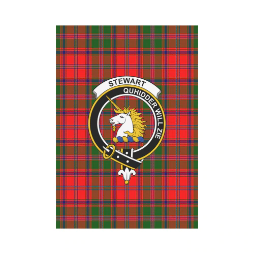 Clan Stewart Of Appin Tartan Crest Garden Flag MS97 Clan Stewart of Appin Tartan Today   