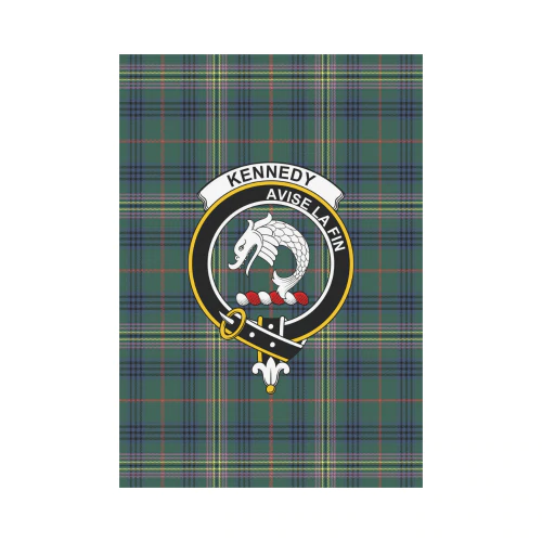 Clan Kennedy Modern Tartan Crest Garden Flag RI36 Clan Kennedy Tartan Today   