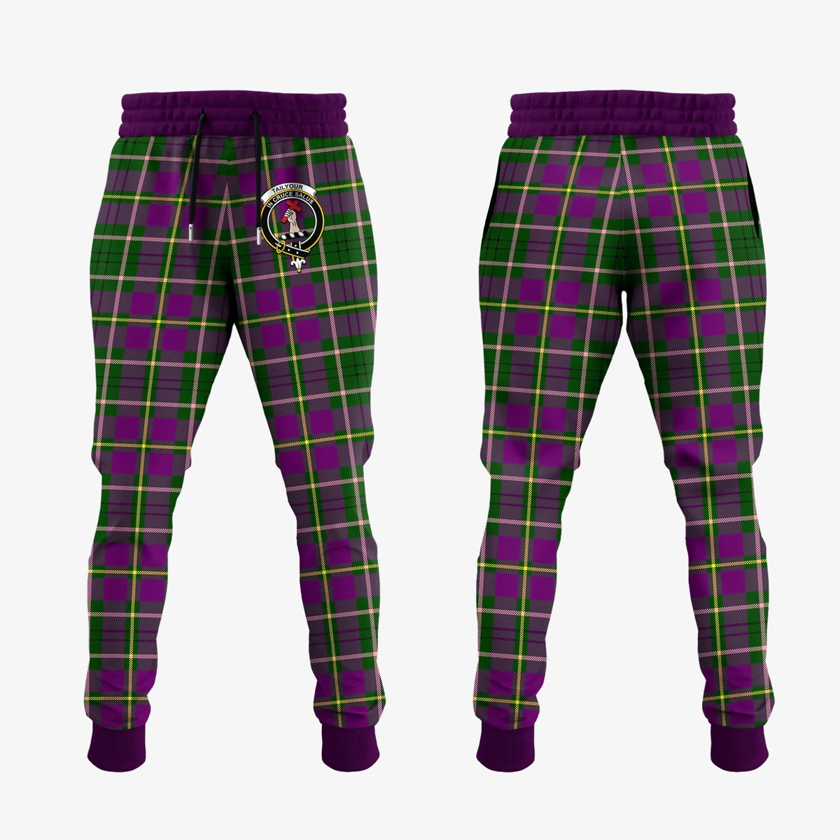 Clan Taylor Tartan Crest Jogger Sweatpants AO84 Clan Taylor Tartan Today   