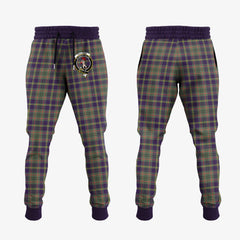 Clan Taylor Weathered Tartan Crest Jogger Sweatpants WH42 Clan Taylor Tartan Today   