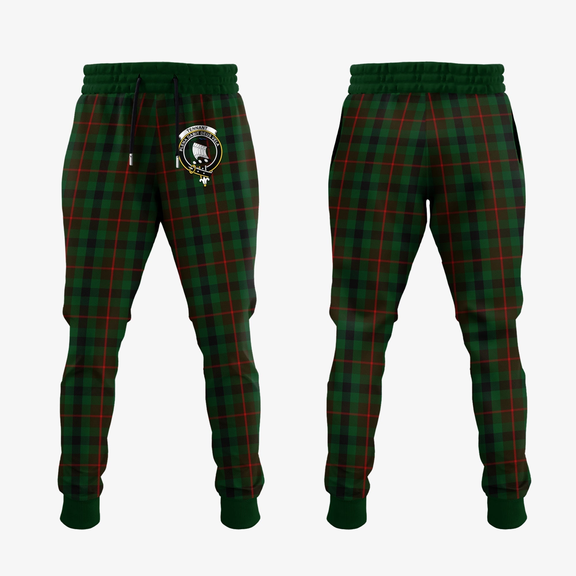 Clan Tennant Tartan Crest Jogger Sweatpants JL17 Clan Tennant Tartan Today   