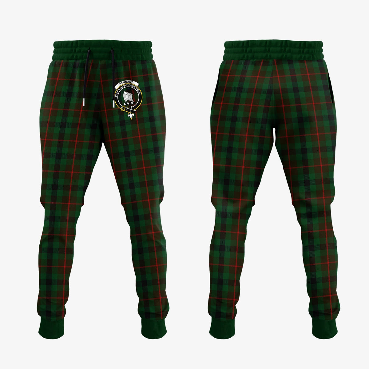 Clan Tennant Tartan Crest Jogger Sweatpants JL17 Clan Tennant Tartan Today   