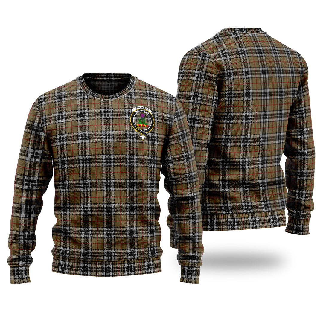 Clan Thomson Camel Tartan Christmas Ugly Sweater TS14 Thomson Camel Tartan Tartan Sweater   