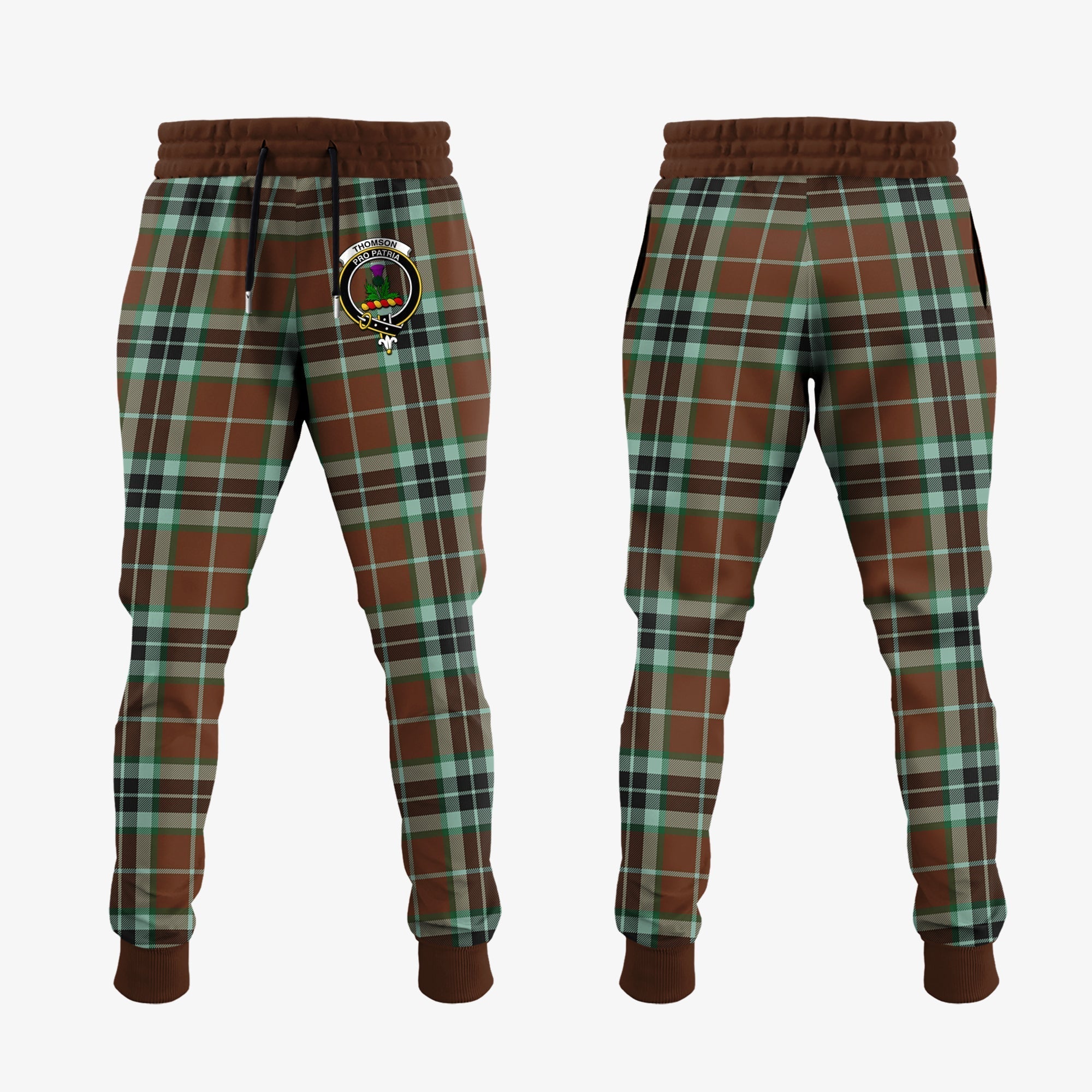 Clan Thomson Hunting Modern Tartan Crest Jogger Sweatpants BD18 Clan Thomson Tartan Today   