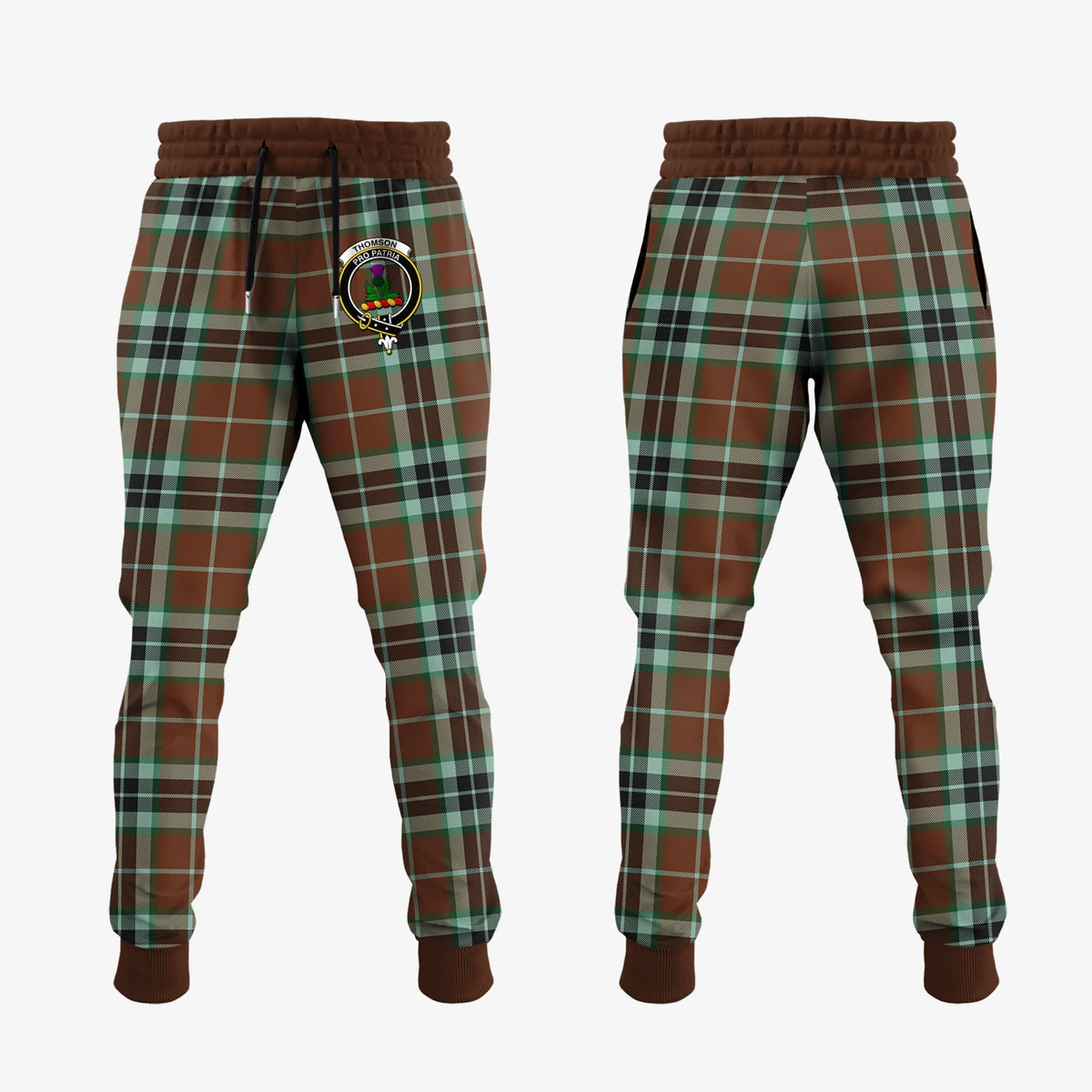 Clan Thomson Hunting Modern Tartan Crest Jogger Sweatpants BD18 Clan Thomson Tartan Today   