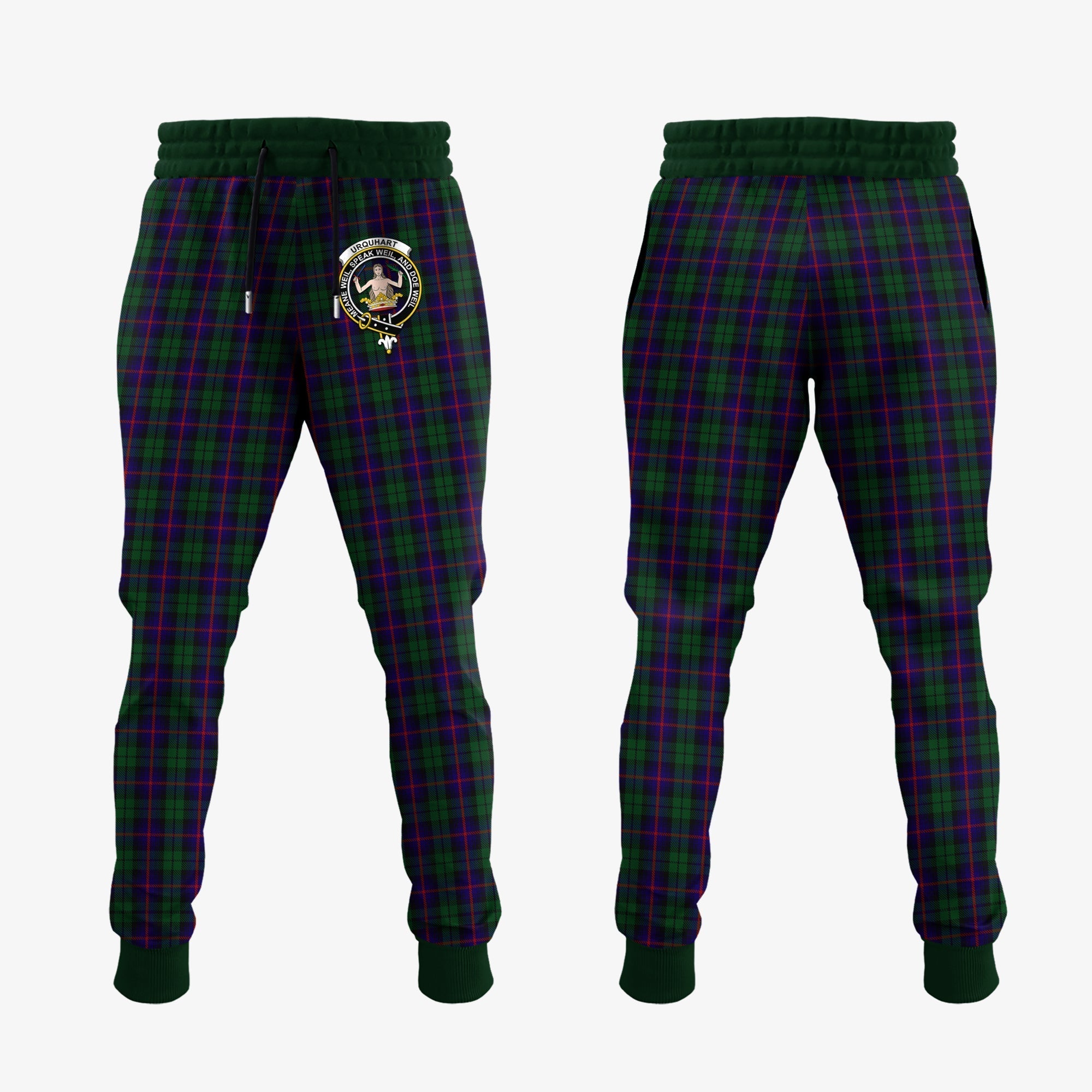 Clan Urquhart Tartan Crest Jogger Sweatpants VL76 Clan Urquhart Tartan Today   