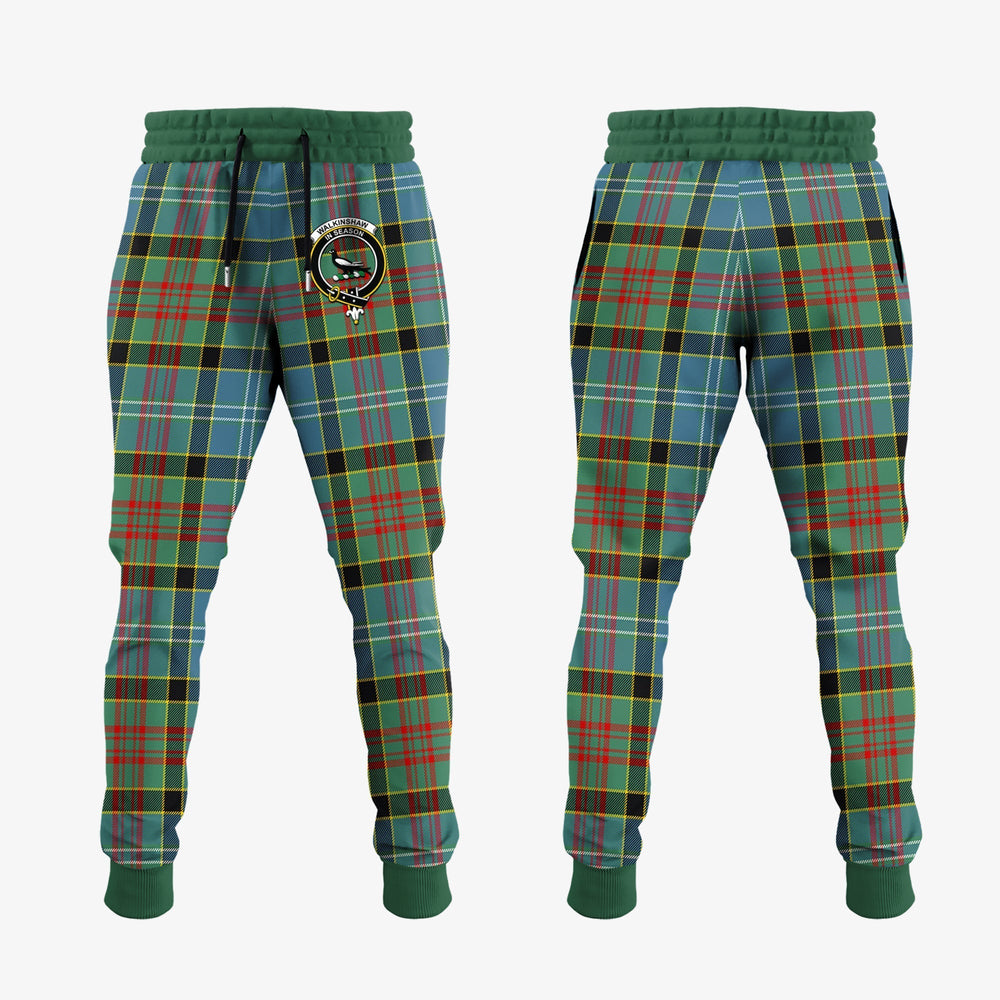 Clan Walkinshaw Tartan Crest Jogger Sweatpants JA73 Clan Shaw Tartan Today   