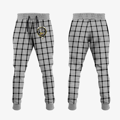 Clan Wallace Dress Tartan Crest Jogger Sweatpants