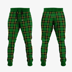 Clan Wallace Hunting Green Tartan Crest Jogger Sweatpants FM34 Clan Wallace Tartan Today   