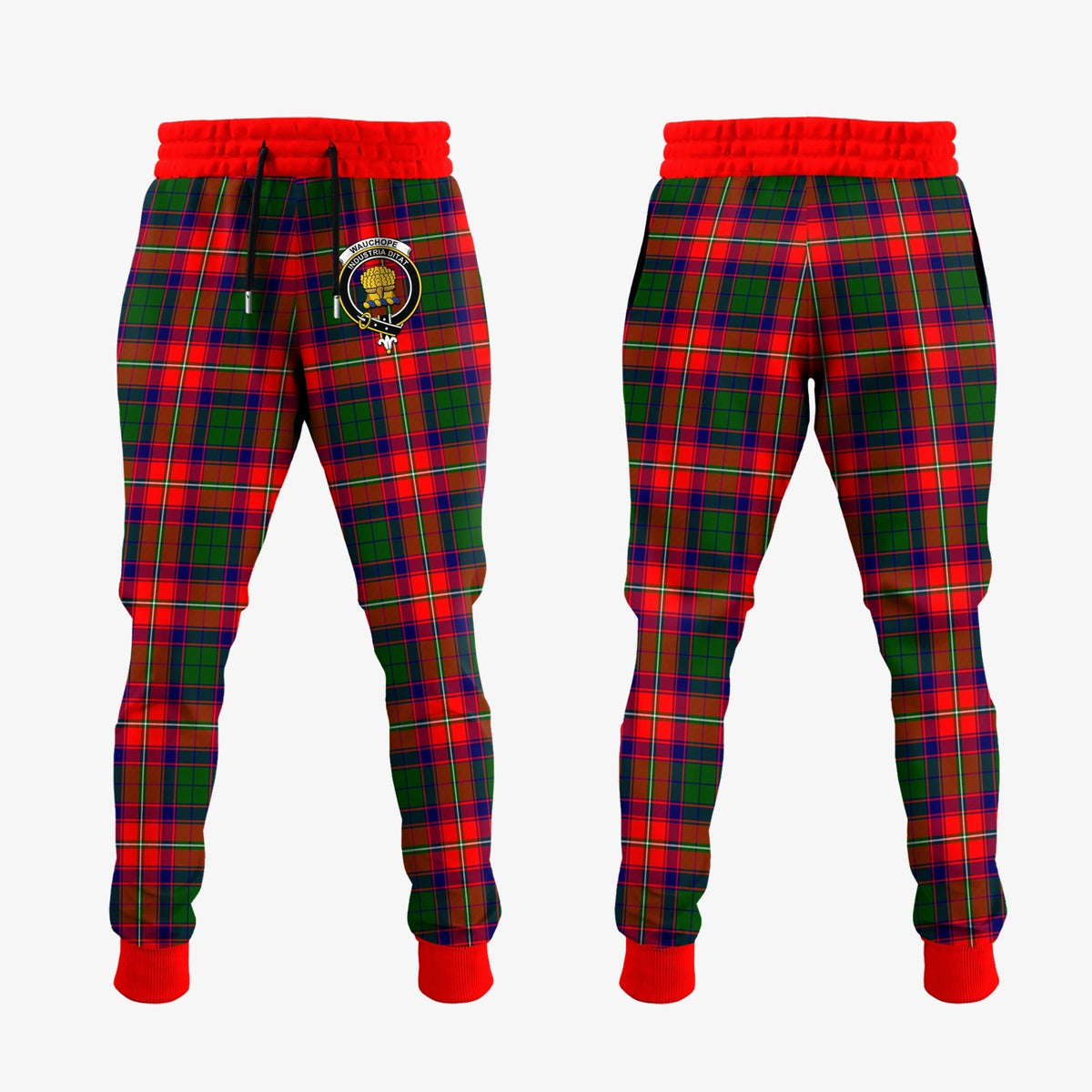 Clan Wauchope Tartan Crest Jogger Sweatpants BD80 Clan Wauchope Tartan Today   