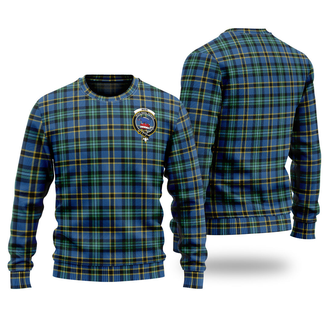 Clan Weir Ancient Tartan Christmas Ugly Sweater VQ79 Weir Ancient Tartan Tartan Sweater   