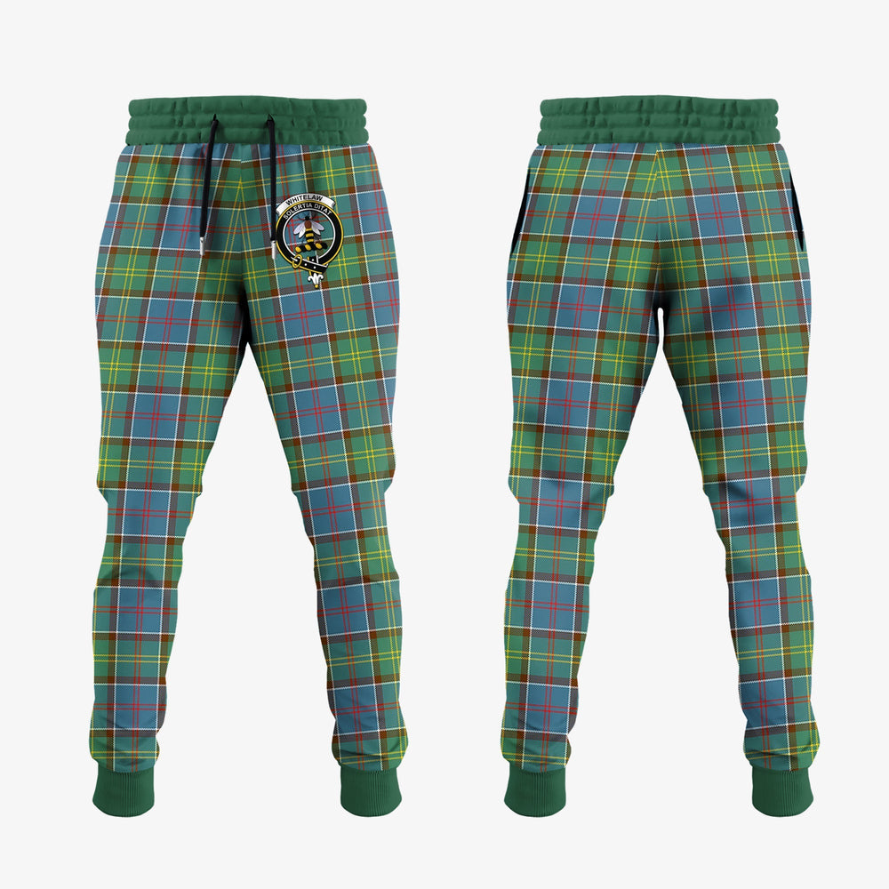 Clan Whitelaw Tartan Crest Jogger Sweatpants KI58 Clan Whitelaw Tartan Today   