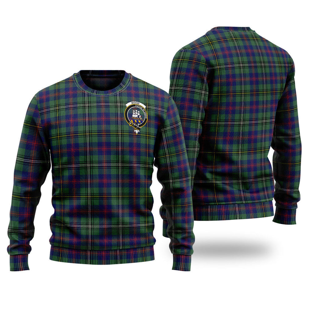 Clan Wood Modern Tartan Christmas Ugly Sweater VU90 Wood Modern Tartan Tartan Sweater   