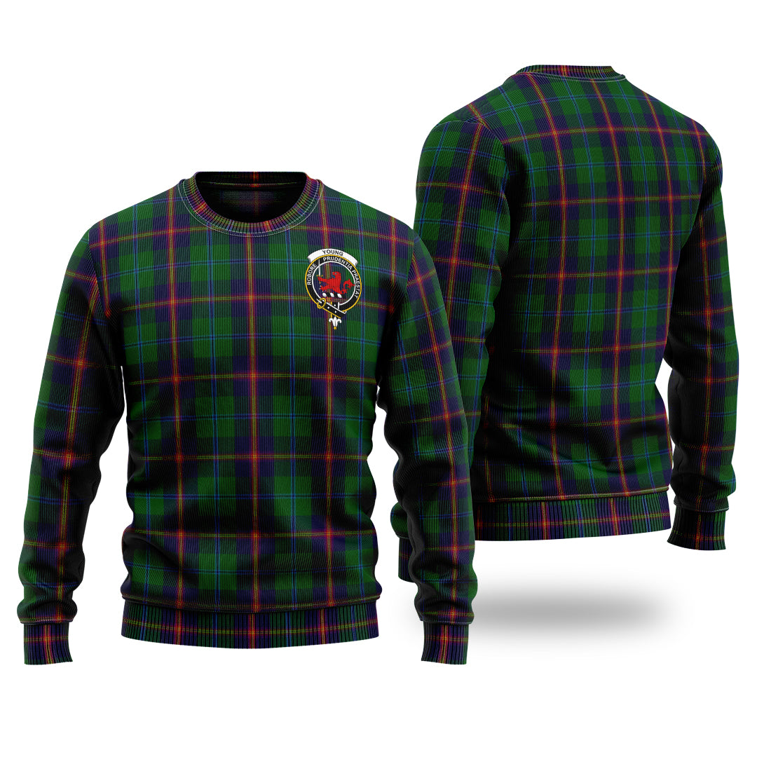 Clan Young Tartan Christmas Ugly Sweater MU89 Young Tartan Tartan Sweater   
