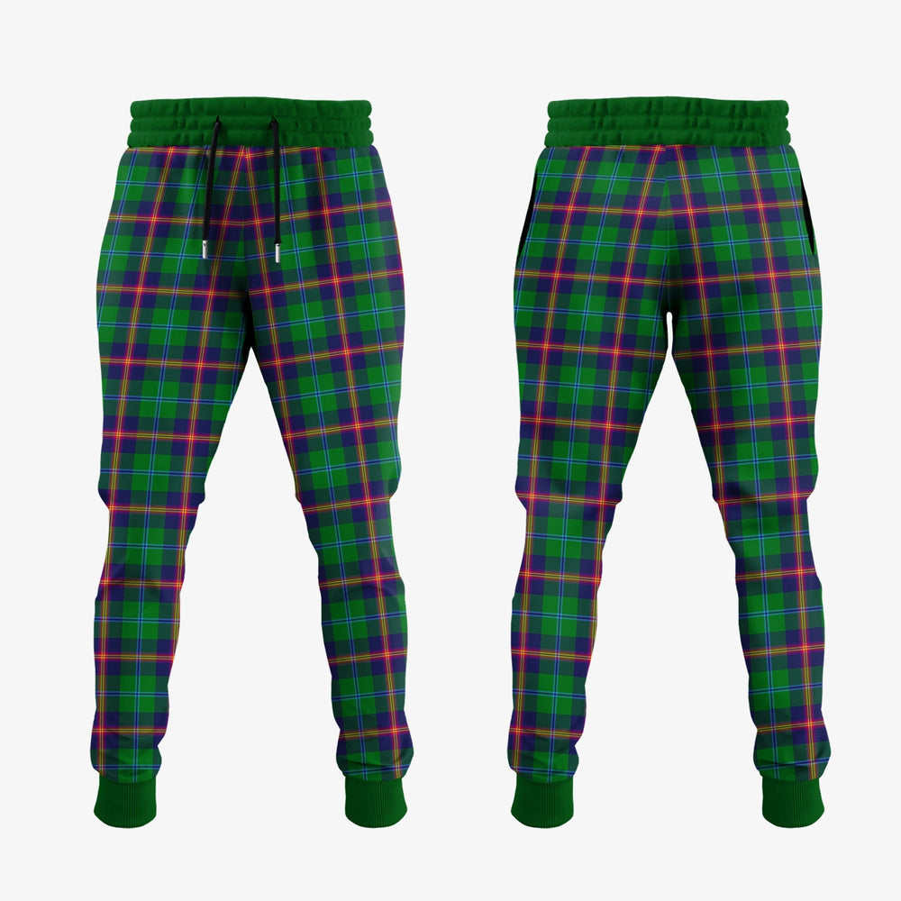 Clan Young Modern Tartan Crest Jogger Sweatpants TP16 Clan Young Tartan Today   